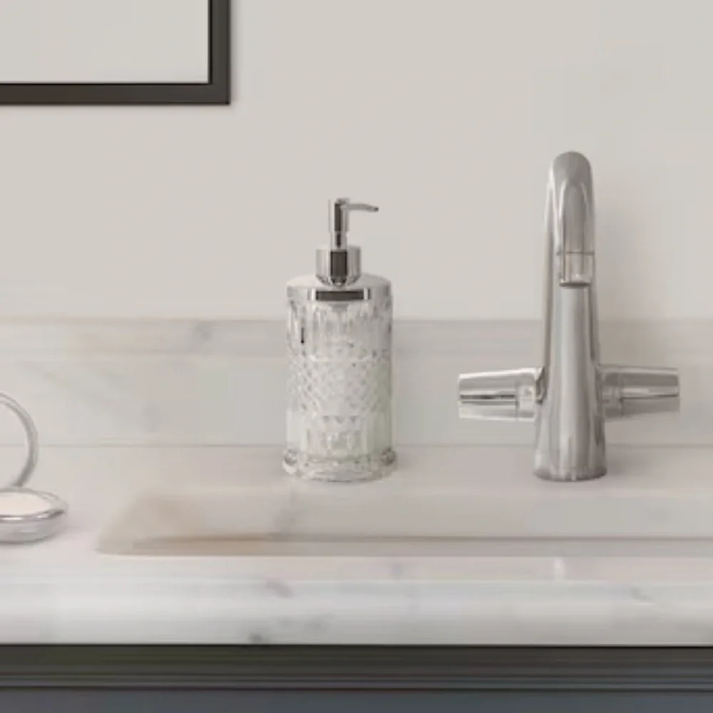 New in box A+R Soap pump, soap dish and  toothbrush holder combo pack bath set